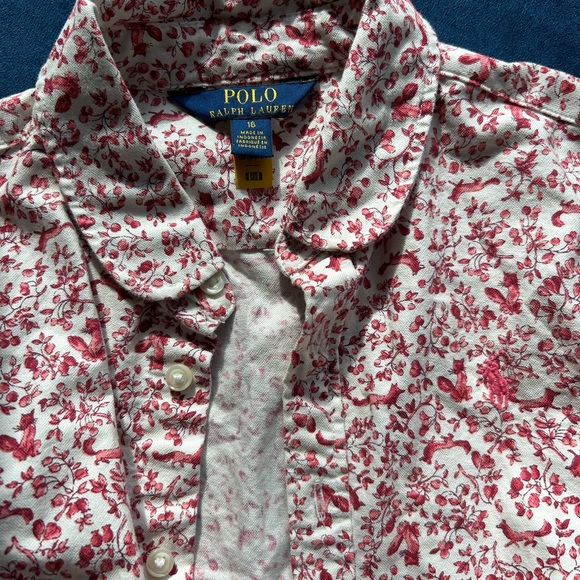 Ralph Lauren Childrenswear
Girl's Francine Printed Oxford Shirtdress 16 - Picture 8 of 10
